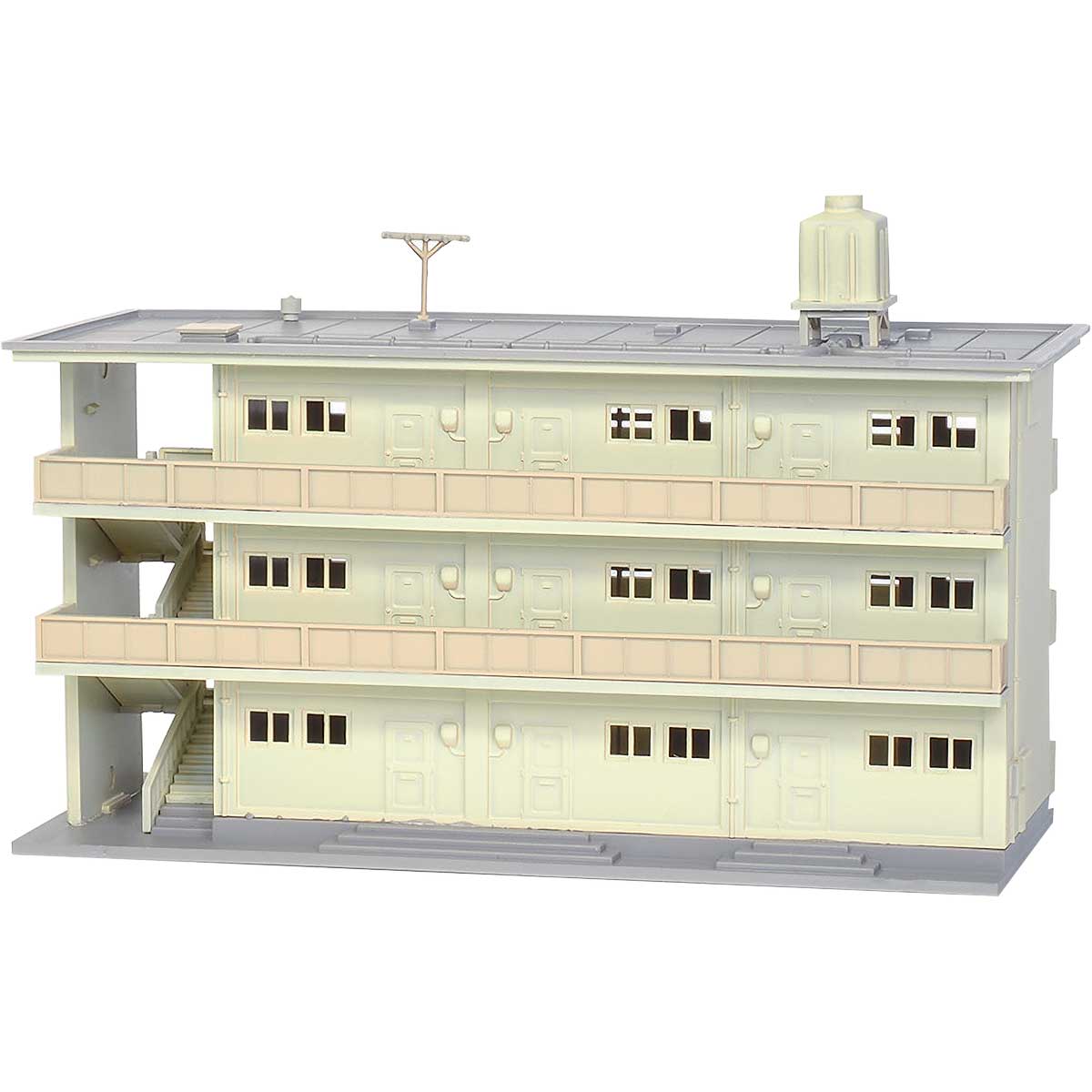 2612＞着色済み 集合住宅（1970年代風）｜着色済みストラクチャー｜N