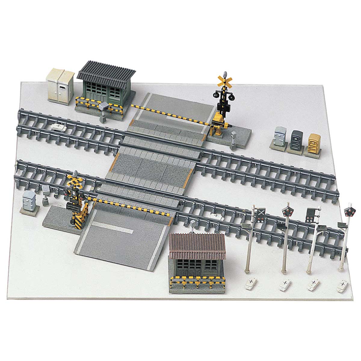 2153＞踏切セット｜ストラクチャーキット｜Nゲージ鉄道模型のグリーン