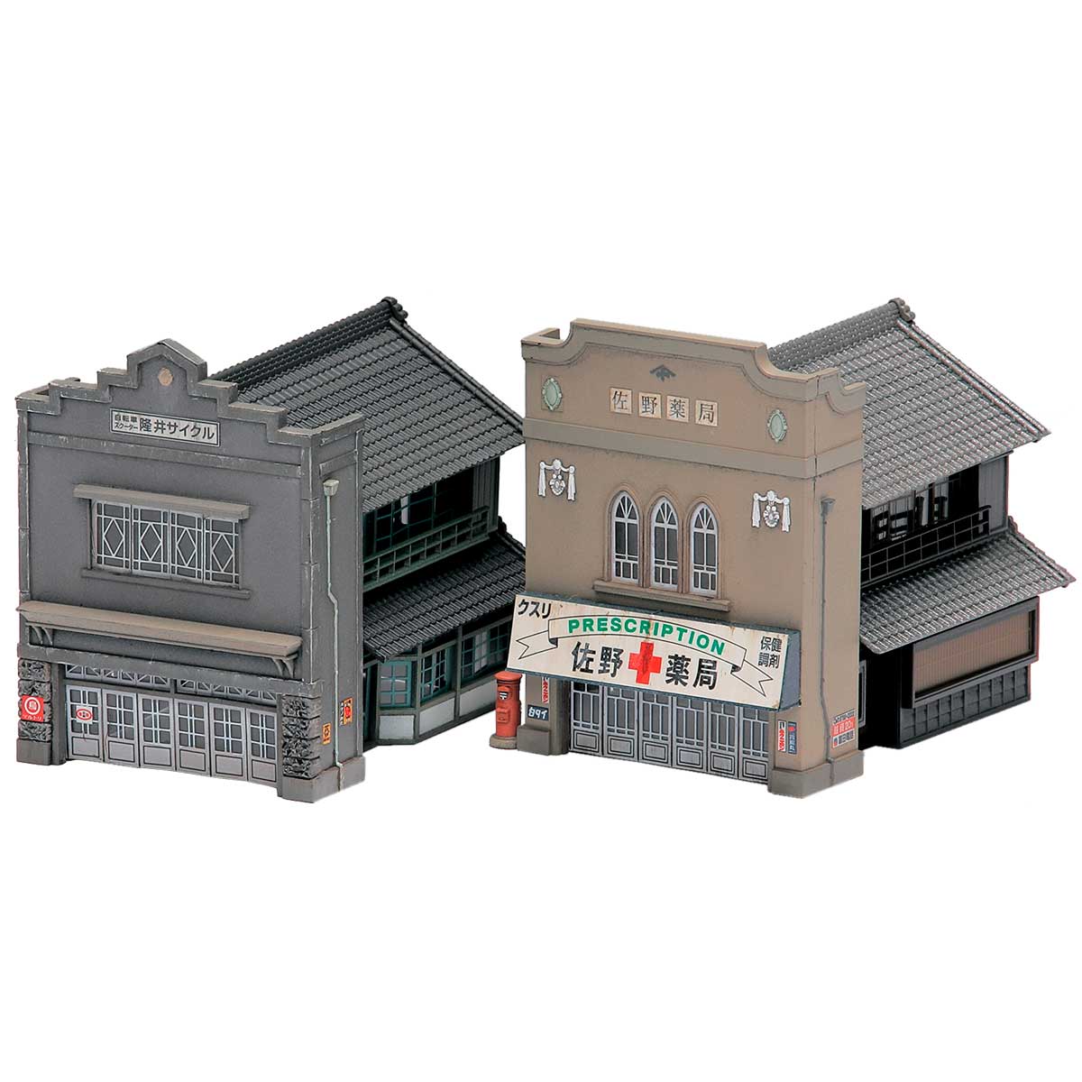 2163＞看板建築｜ストラクチャーキット｜Nゲージ鉄道模型のグリーン