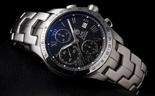 タグ・ホイヤー リンク自動巻 クロノグラフ タキメーター エレガンス