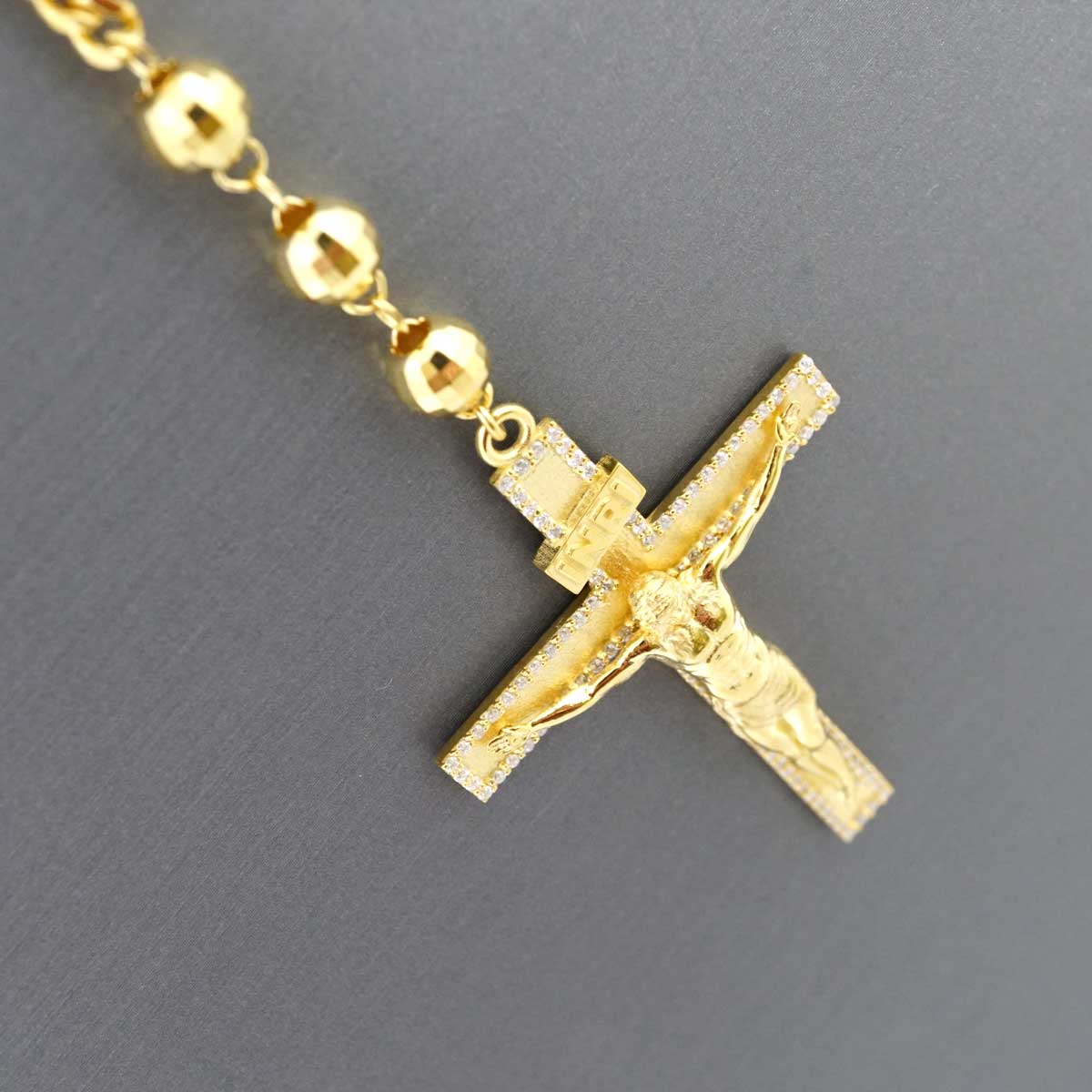14k Yellow Gold Rosario Chain - Grimal Jewelry: Rolex Watches
