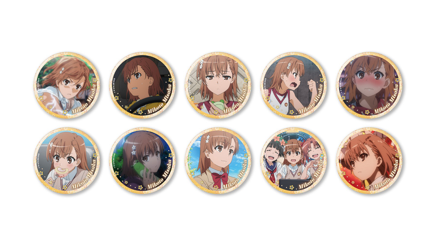 とある科学の超電磁砲T 御坂美琴いっぱい缶バッジ全10種(ブラインド