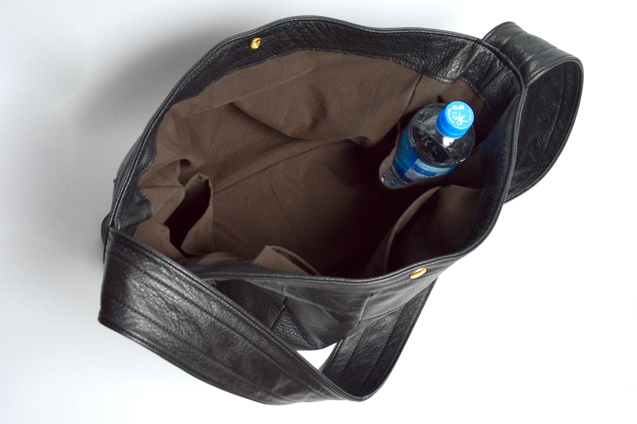 Newspaper bag: Shinshu deer leather: DNB-100