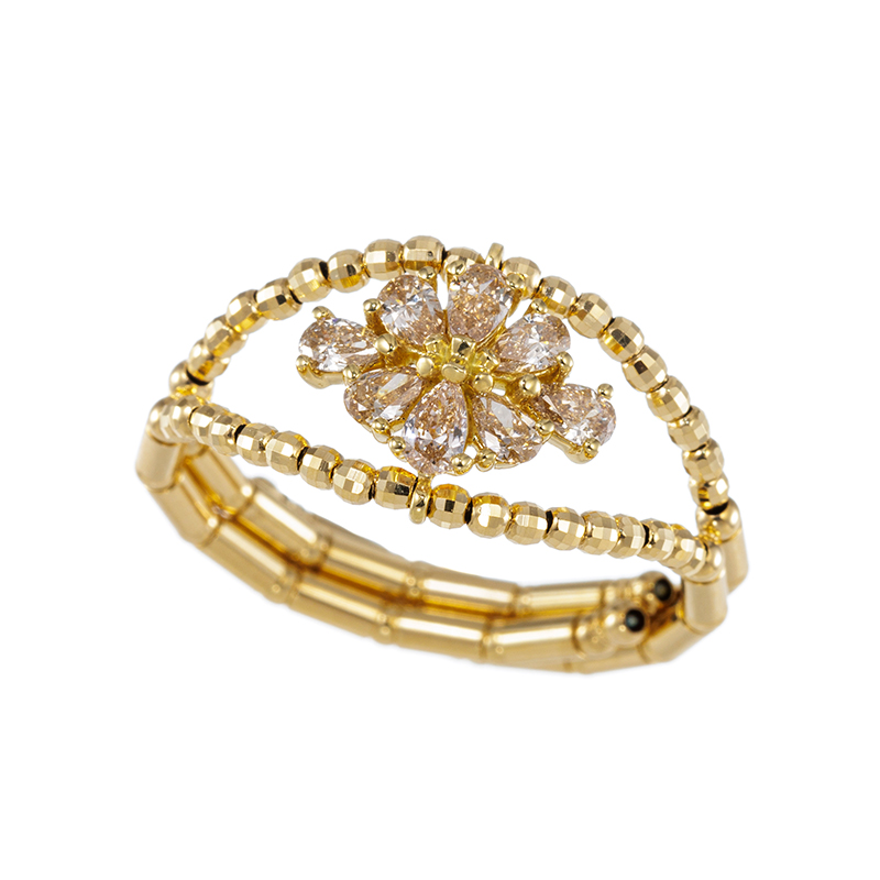 GSTV K18YG ブラウンダイヤモンド フリーリング BRD 約0.30ct #10～＃20