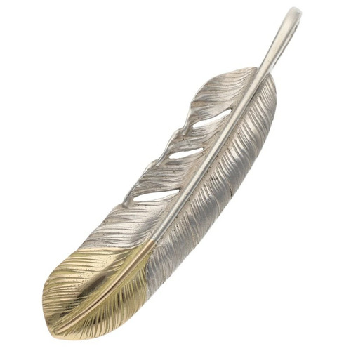 ゴローズgoro's 上金金縄ターコイズ特大フェザー 右向き ネックレス