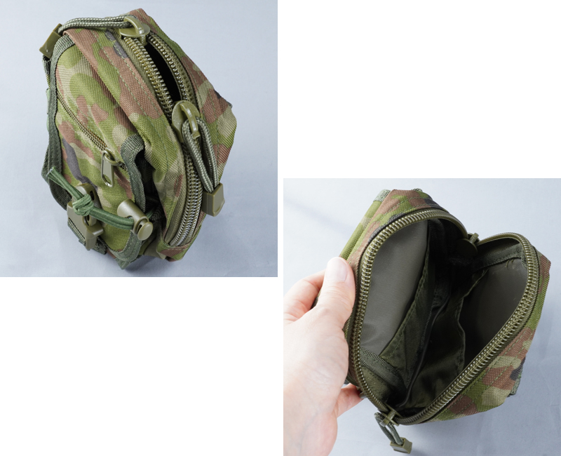 自衛隊仕様の迷彩ベルトポーチ ユーティリティポーチA