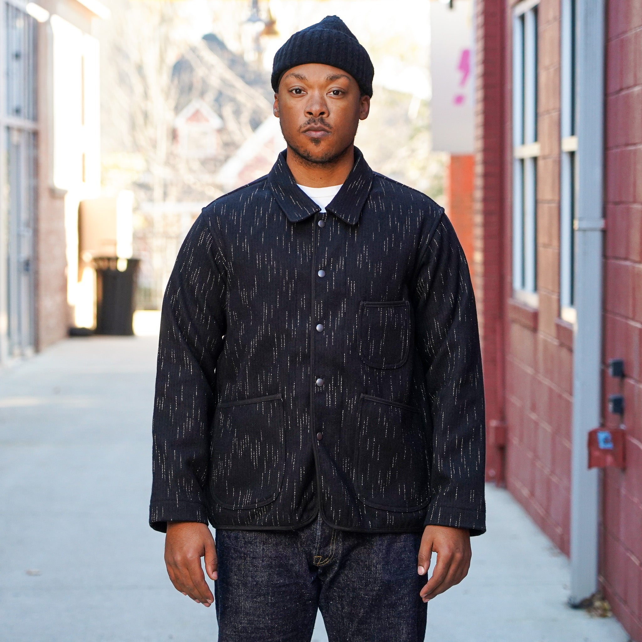 Studio D'Artisan 4616 Kasuri-Dyed Beach Cloth Jacket – Guilty Party