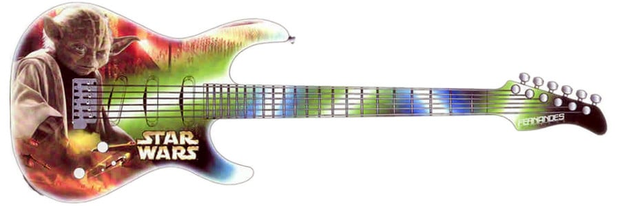 FERNANDES RETROROCKET STAR WARS YODA electric guitars
