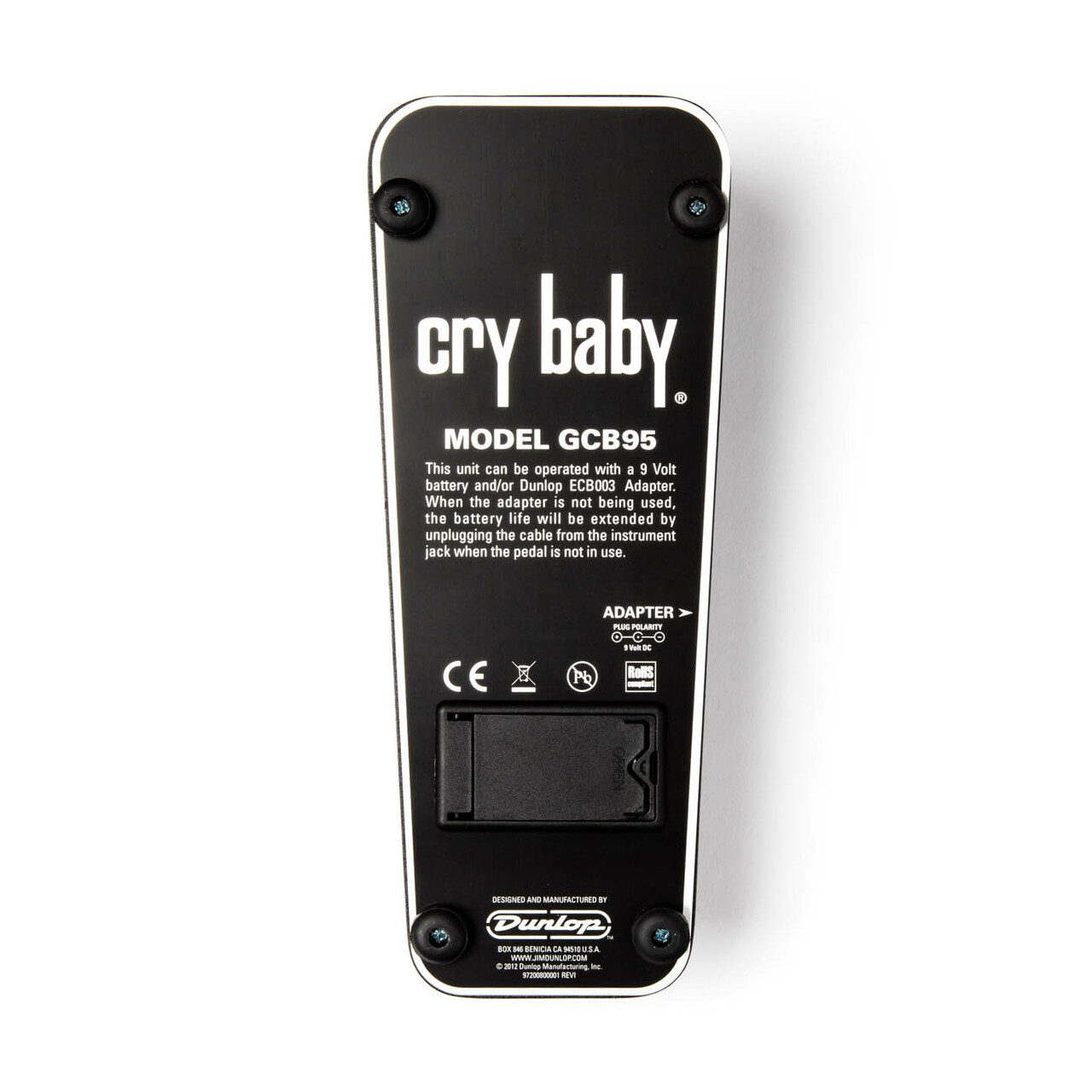 Dunlop GCB95 Cry Baby Wah Effect Pedal | The Guitar Hangar