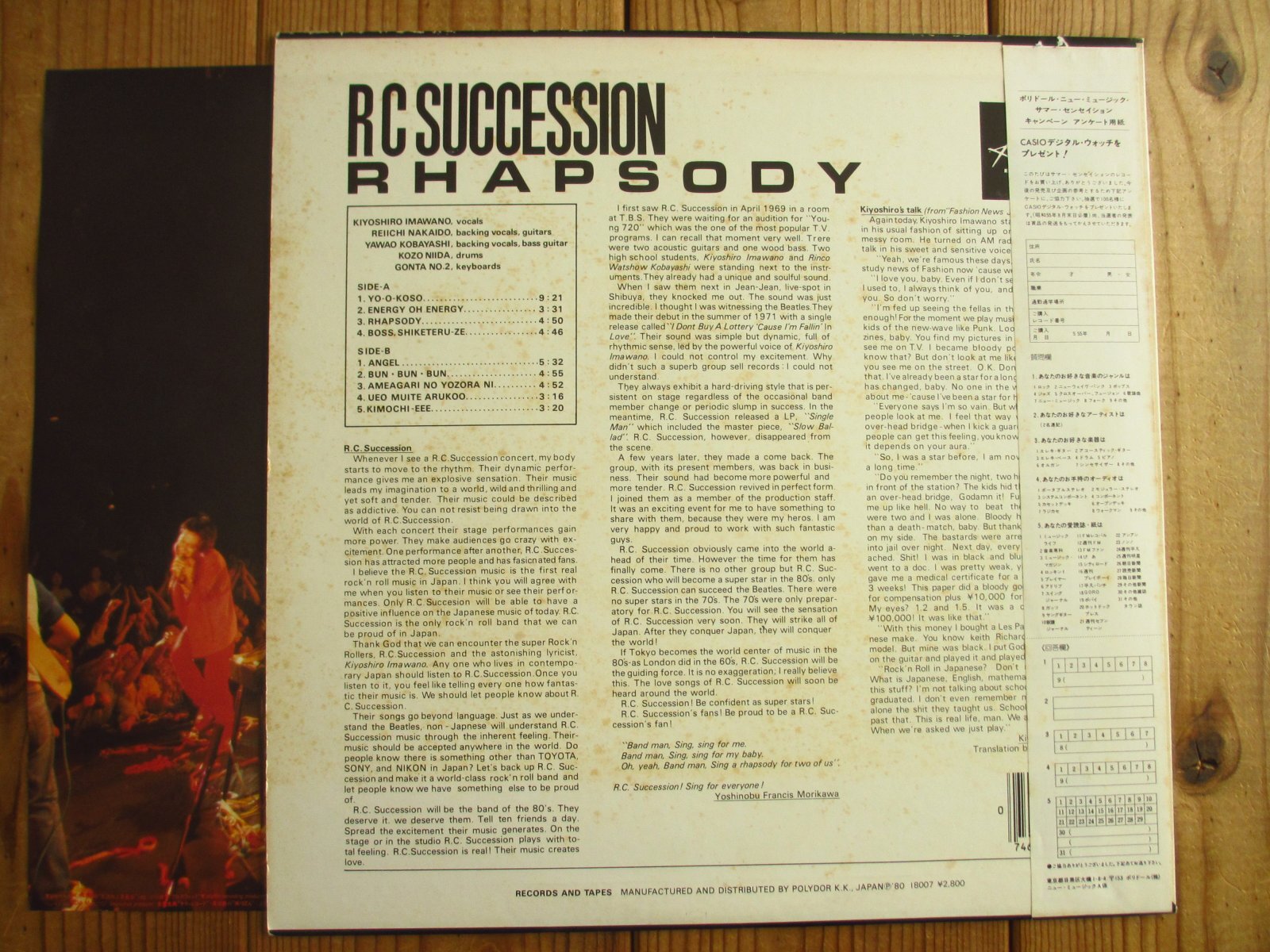 RC Succession / Rhapsody - Guitar Records