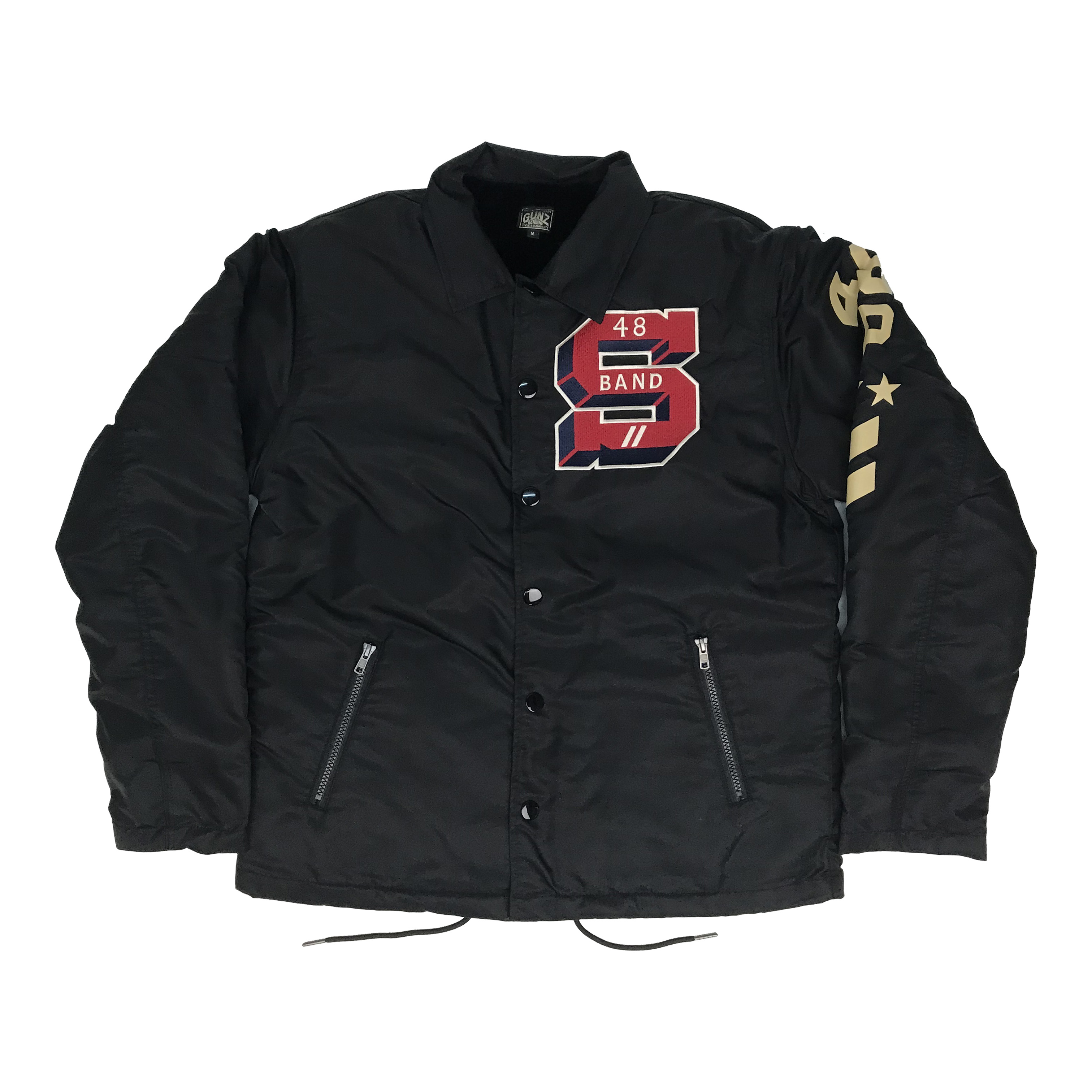 GUNZ ST.MARY,S CUSTOM BOA LINING COACH JACKET NAVY BLUE（ネイビー