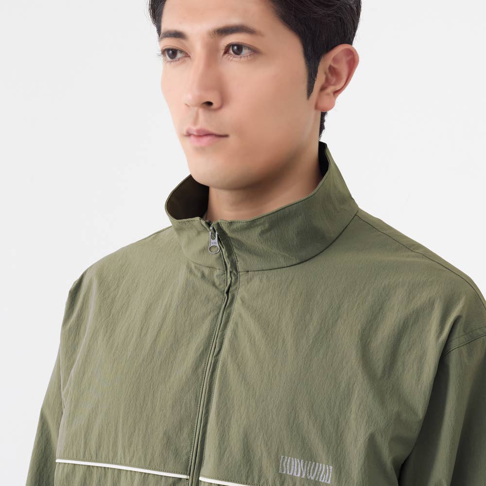 SAUNA COLLECTION】ナイロンストレッチブルゾンジャケット（男女兼用