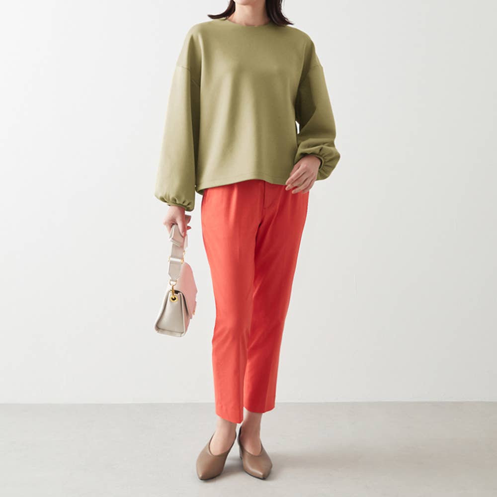 中村江里子コラボ】ダンボールニットバルーン袖プルオーバー【送料無料