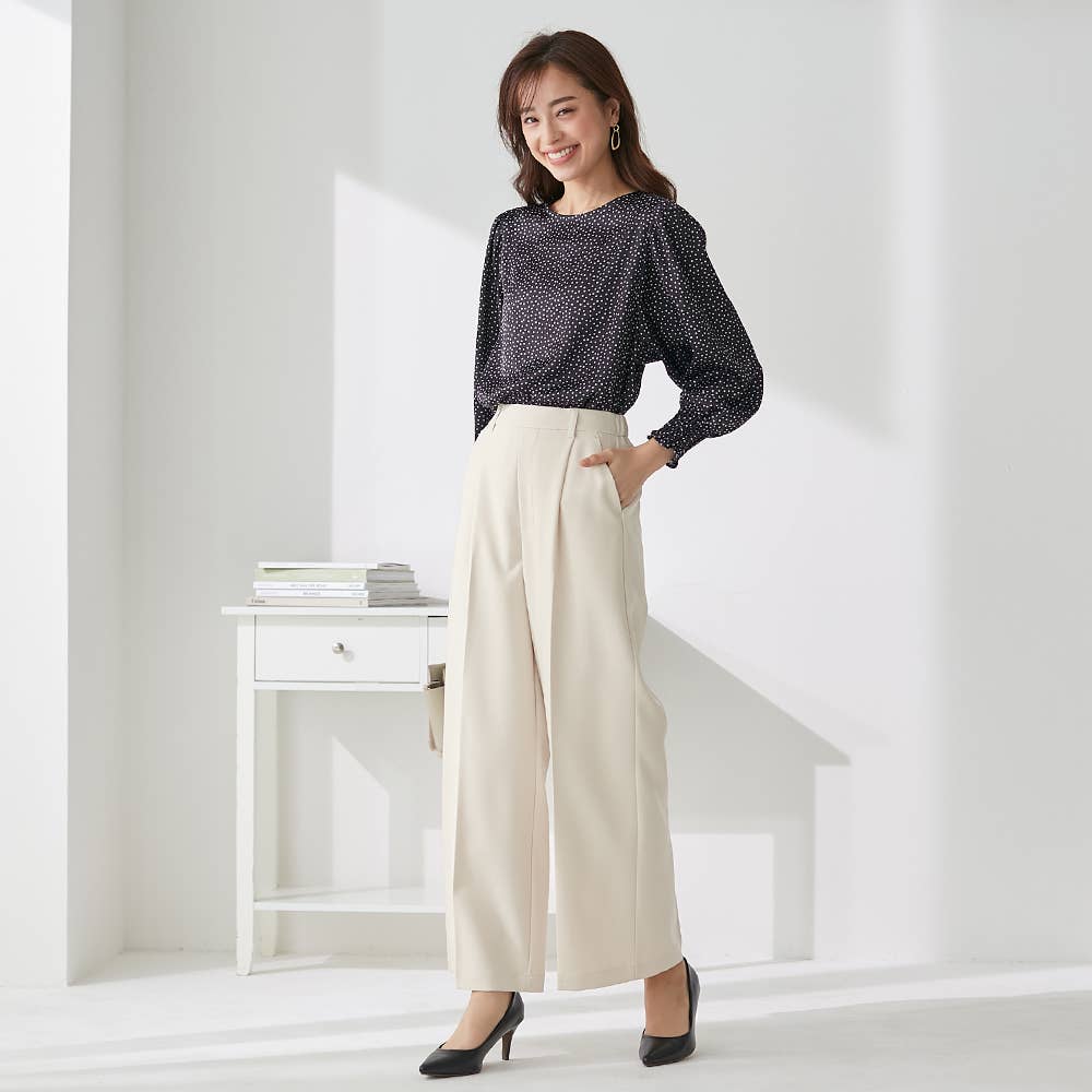 イチオシ】ワイドパンツ【SALE】 TZV65K :レディース パンツ・ズボン