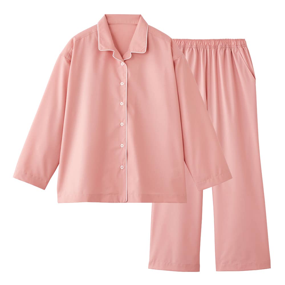 上下セット・長袖】テーラードパジャマ【SALE】 TZX695 :レディース