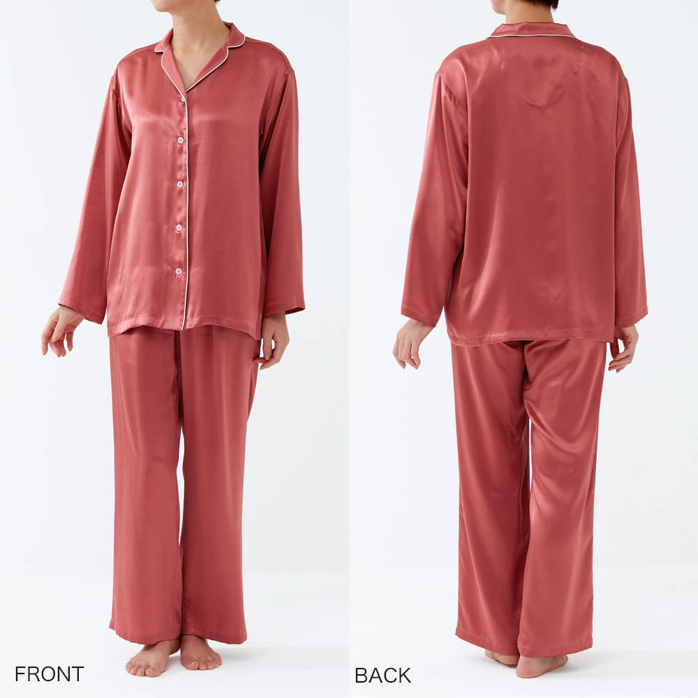 シルク100％】パジャマ 長袖長パンツ【送料無料】 GL4992 :レディース