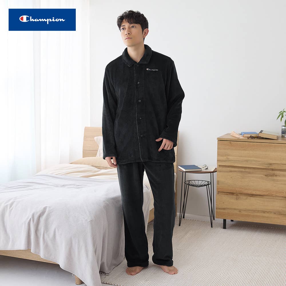 ボア】長袖長パンツ ロゴルームウェア【SALE】 OJ8725 :メンズ