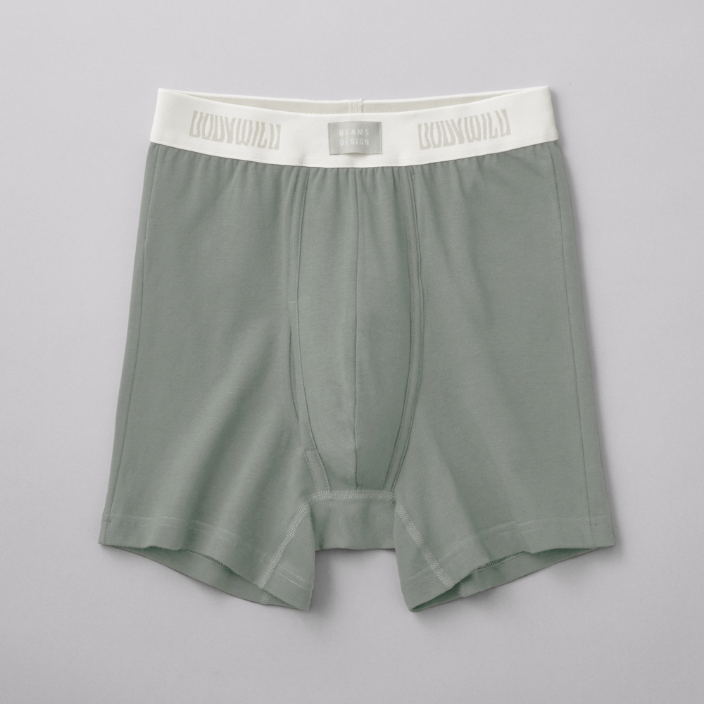 オーガニックコットン混】ボクサーパンツ（前あき）（股上深め）【SALE