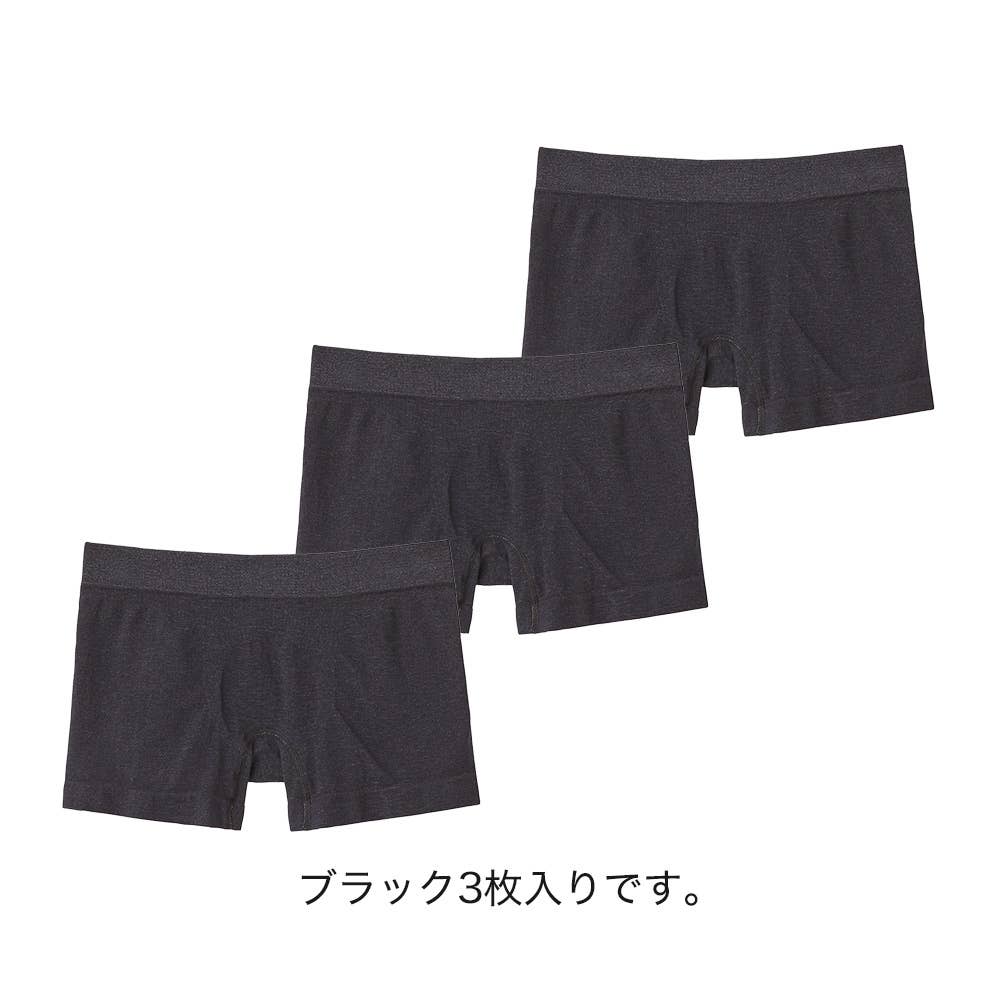 パワーガード 女性ショーツ 3L ブラック 3枚 パワーガード 女性用