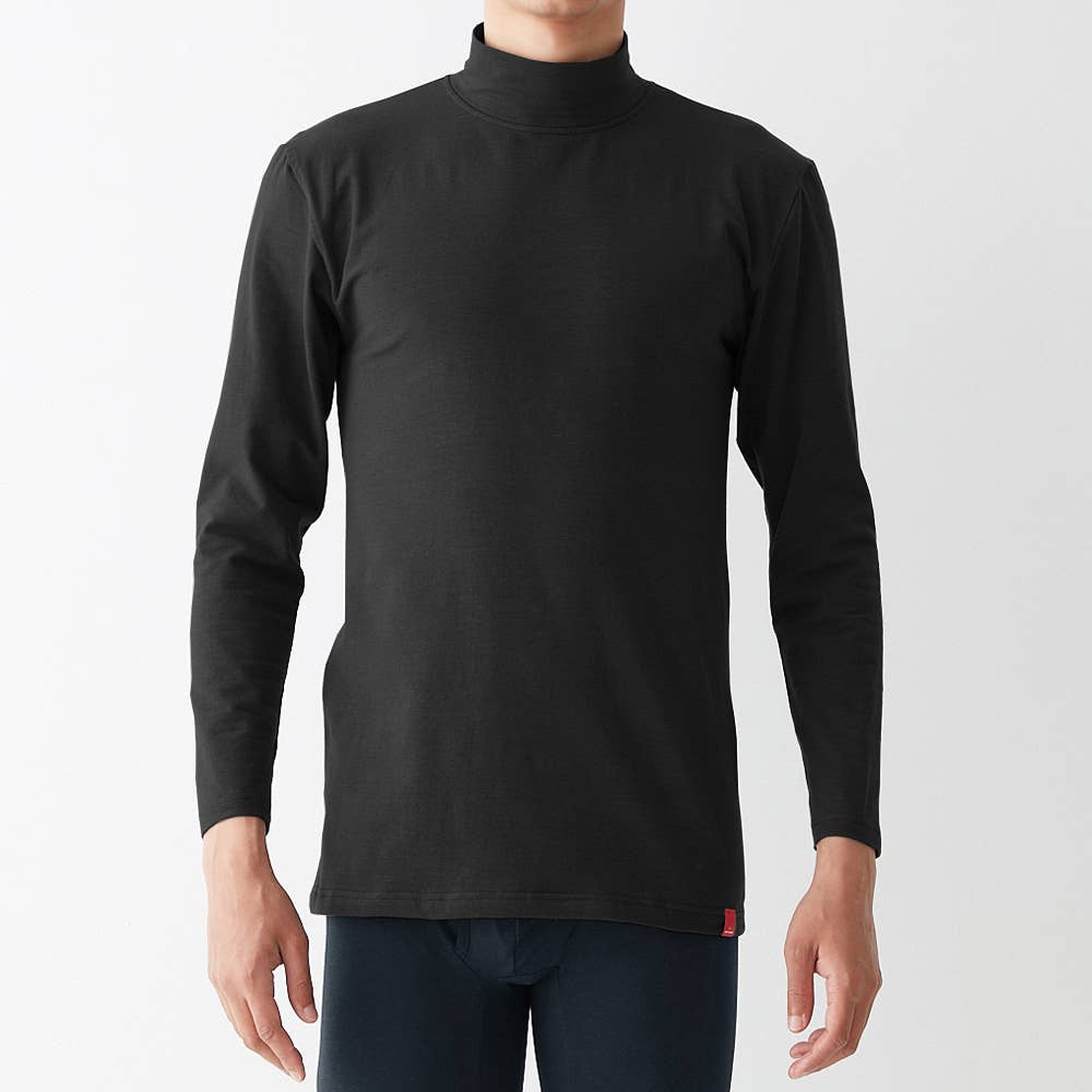 綿のチカラ】長袖ハイネックシャツ【SALE】 MHA110B :メンズ トップス