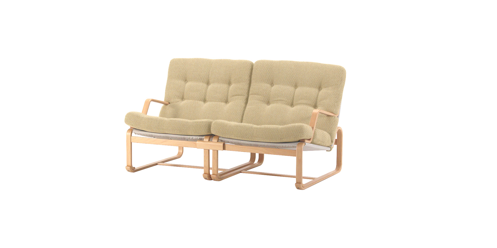 ニーチェアエックス オットマン・ナチュラル × ホワイト | D&DEPARTMENT