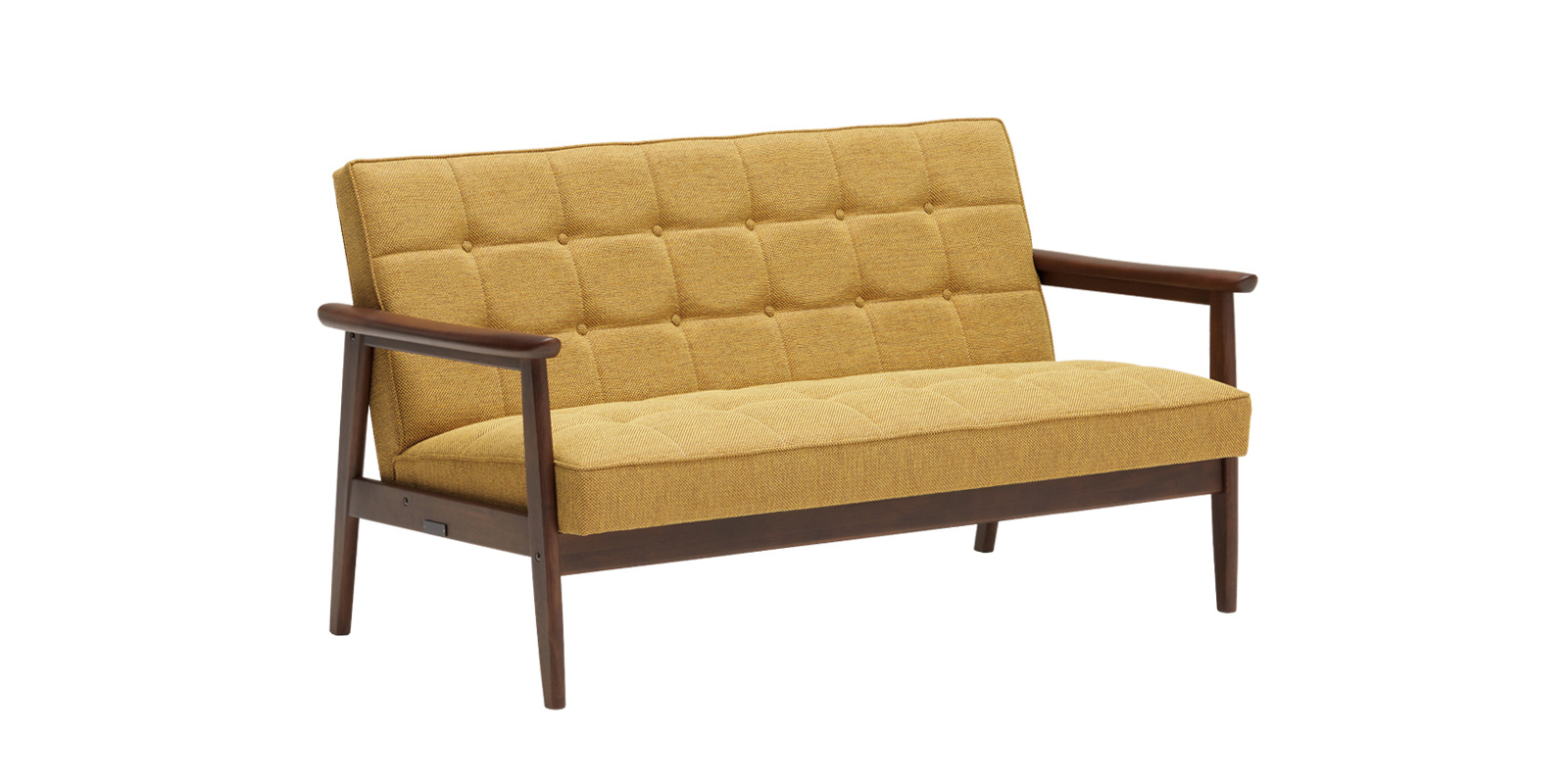 カリモク60 Kチェア 2シーター・マスタードイエロー | D&DEPARTMENT