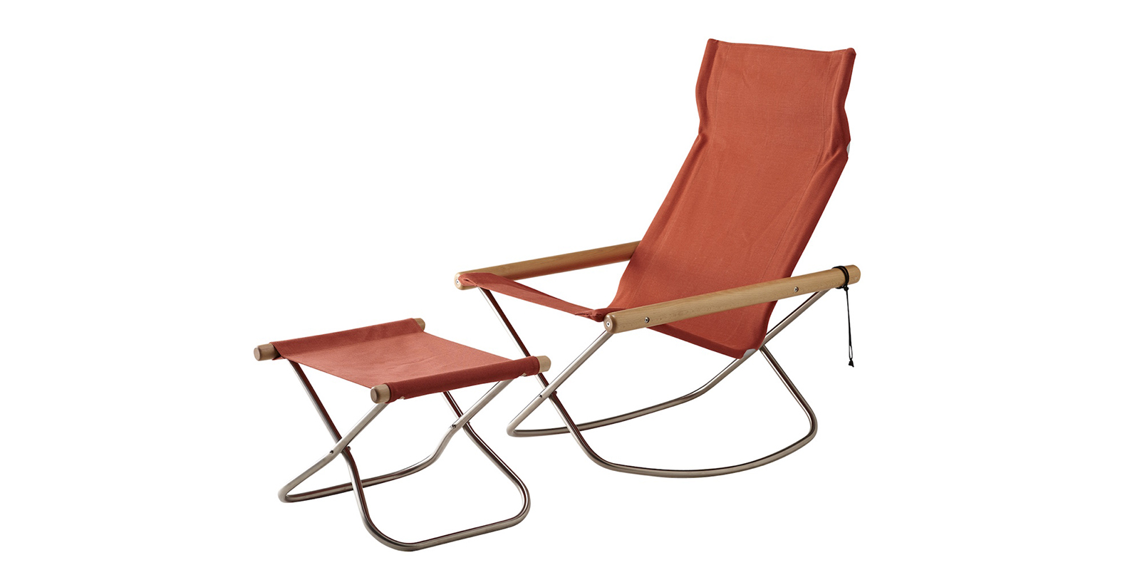 ニーチェアエックス ロッキング・ナチュラル × レンガ | D&DEPARTMENT