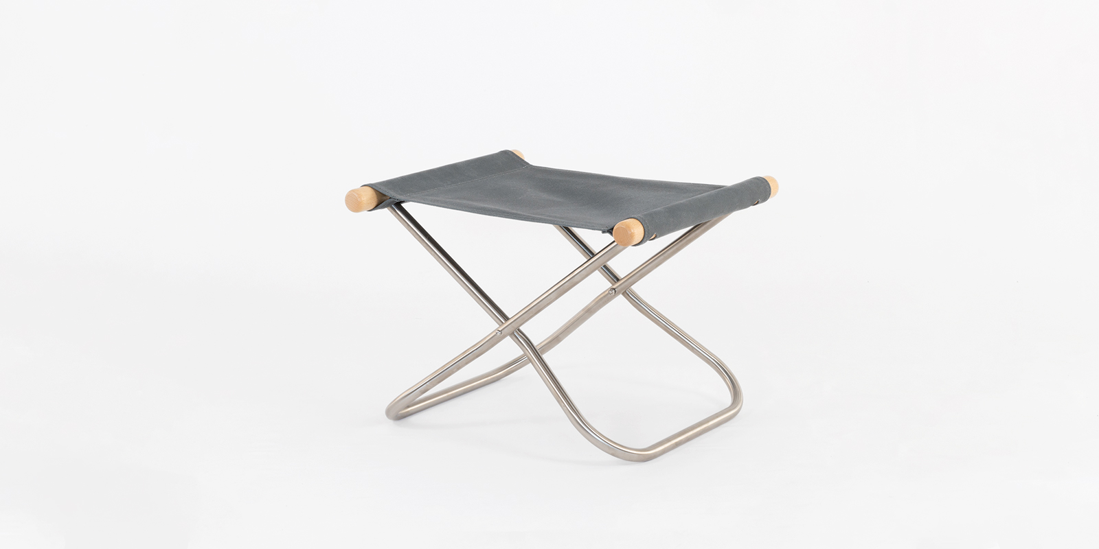 ニーチェアエックス オットマン・ナチュラル × グレー【2月中旬出荷