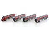 Hobbytrain H25216: ÖBB Railjet 4 pcs 1:160
