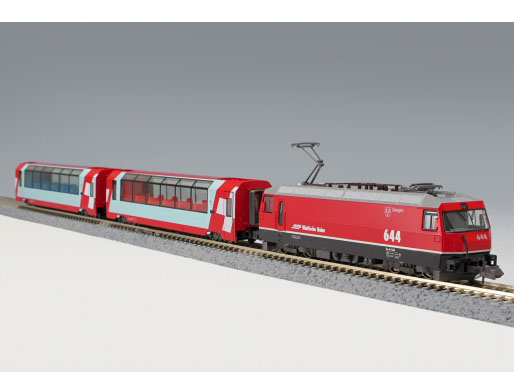 Kato 10-1145: Train set with electric locomotive RhB Glacier