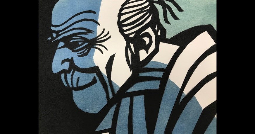 滝平二郎 「ねこやなぎ」 木版画 額縁入り 切り絵作家 最終値下げ