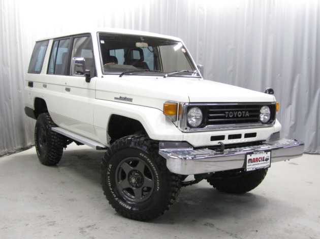 ランクル77ZXリフトアップ公認！全塗装033ホワイトナローボディ