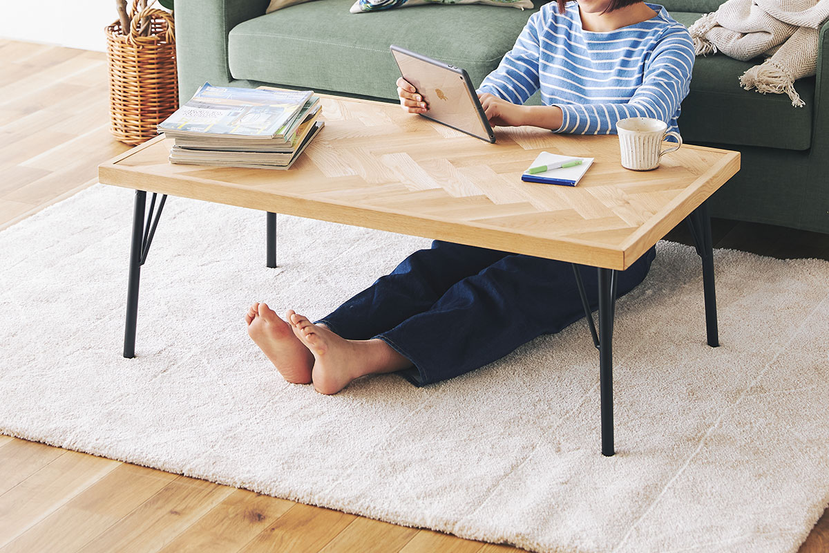 幅1cm単位サイズオーダー】[幅90～105cm] SID コーヒーテーブル