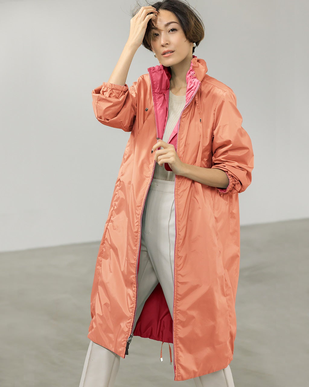 AIRタフタ・リバーシブルコート/DoCLASSE