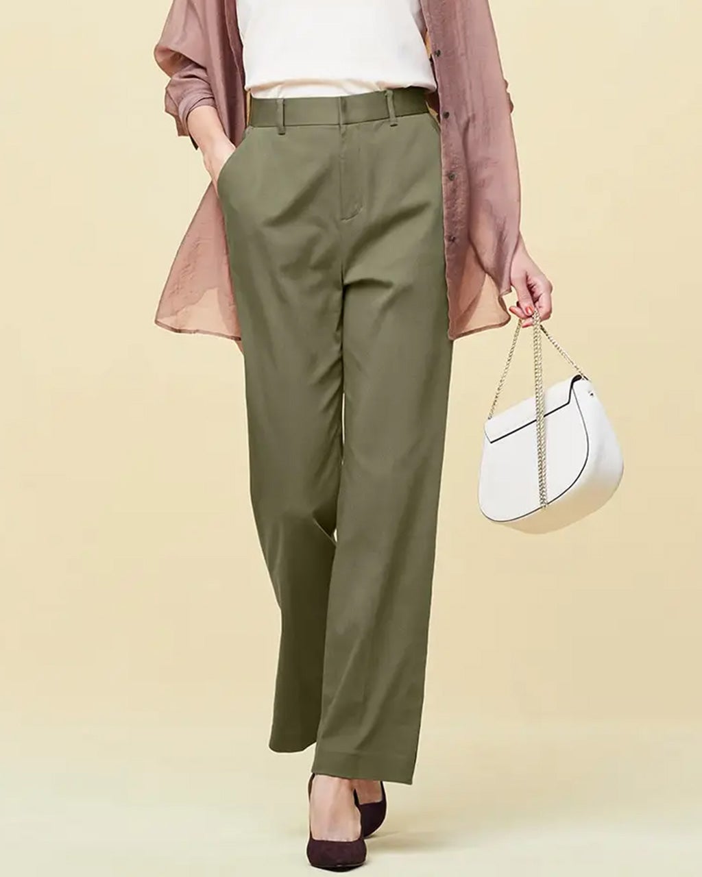 コンフォートチノ・スリットパンツ/DoCLASSE