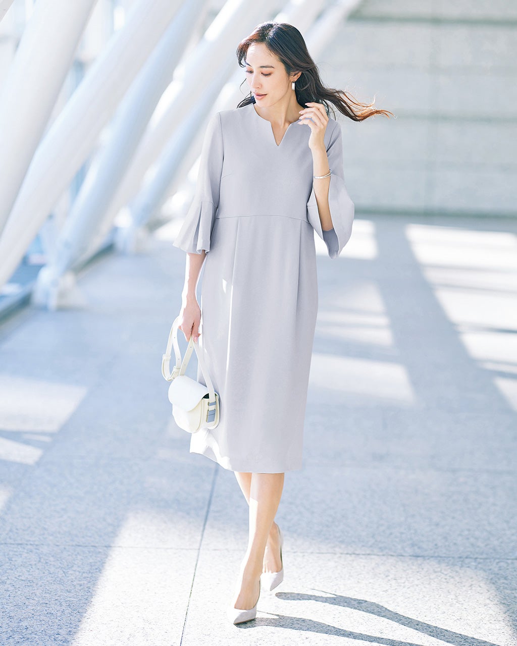 トリアセダブル・ベルスリーブワンピース/DoCLASSE