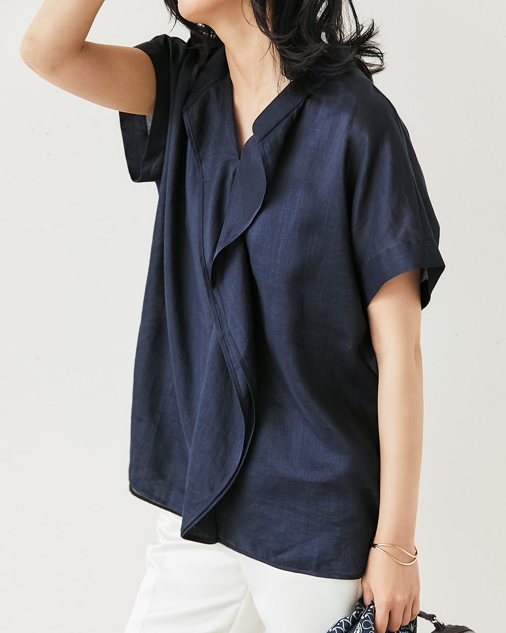 シアーラミー・ラッフルフリルブラウス/DoCLASSE