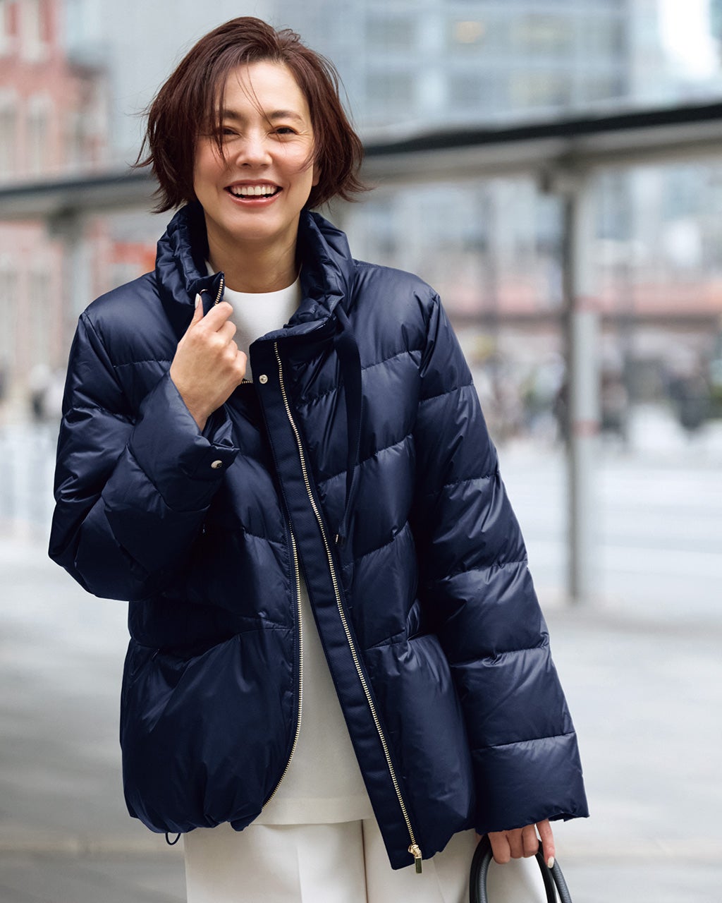 艶Airダウン・スタンドカラーコート/DoCLASSE