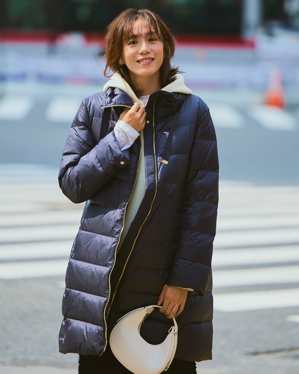 艶Airダウン・スタンドカラーロングコート/DoCLASSE