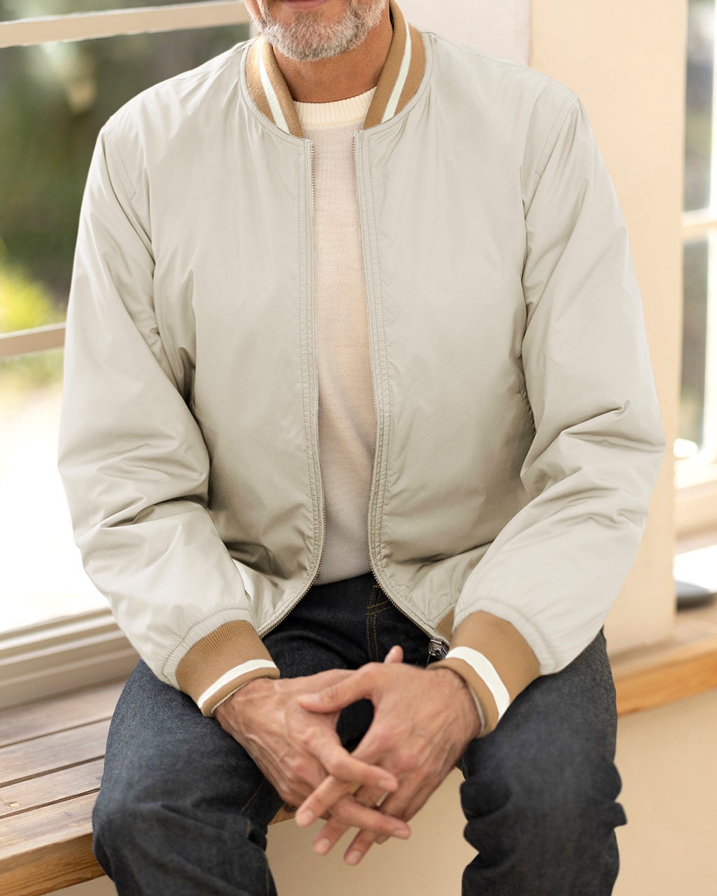 リバーシブル中綿ショートブルゾン/DoCLASSE