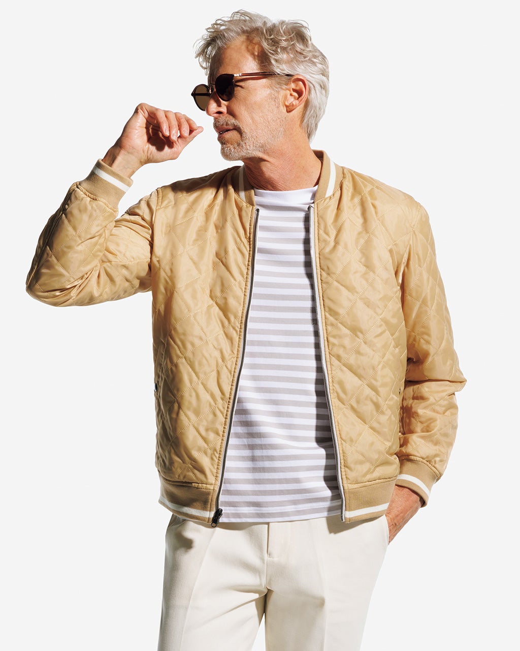 リバーシブル中綿ショートブルゾン/DoCLASSE