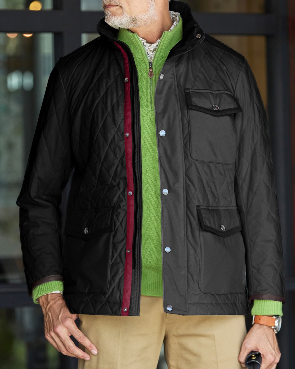 サーモライトキルト・スタンドカラージャケット/DoCLASSE