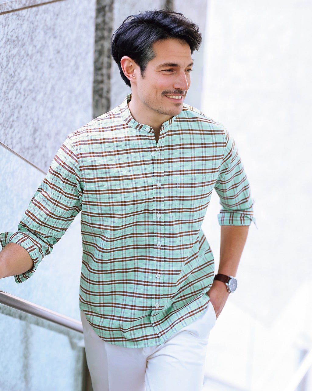 ピュアファインオックスフォード7分袖/DoCLASSE