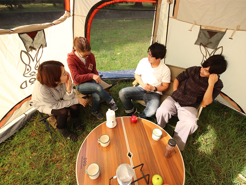 ワンポールテントテーブル（ブラウン） TB6-487 - DOD（ディーオー