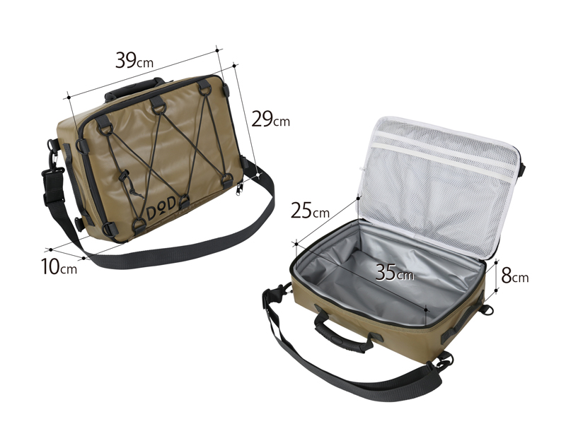 販売終了】ライダーズクーラーバッグ（タン） CL1-523-TN - DOD