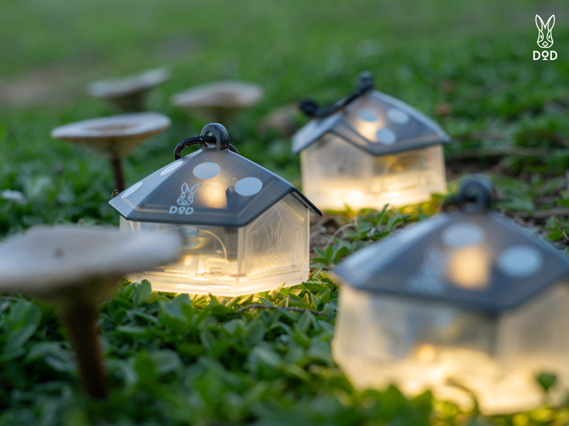 ミニキノコライト3個セット（クリア） L3-046-CL - DOD（ディーオー