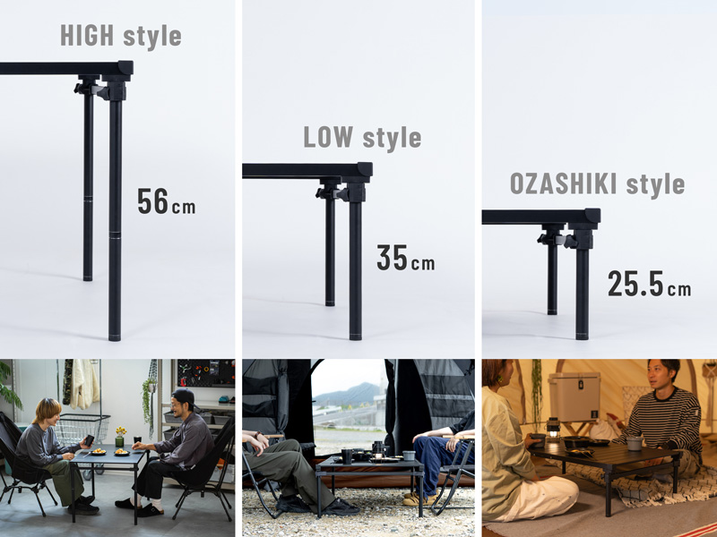 ナニゲニーテーブルM TB4-016-BK - DOD（ディーオーディー）【公式