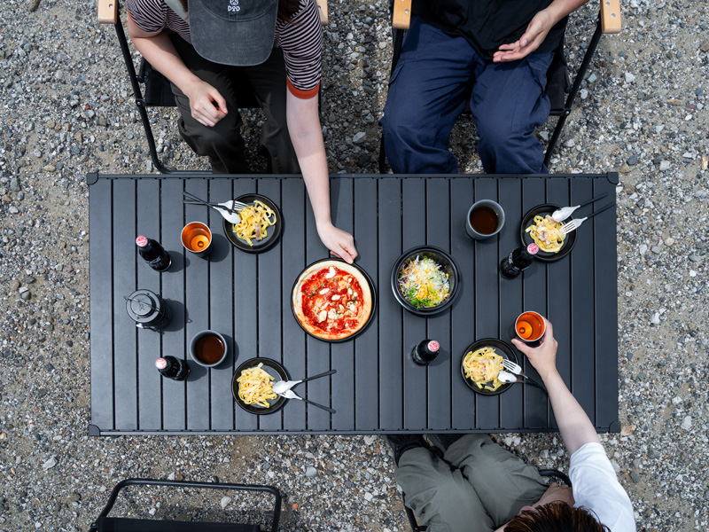 ナニゲニーテーブルL TB6-017-BK - DOD（ディーオーディー）【公式