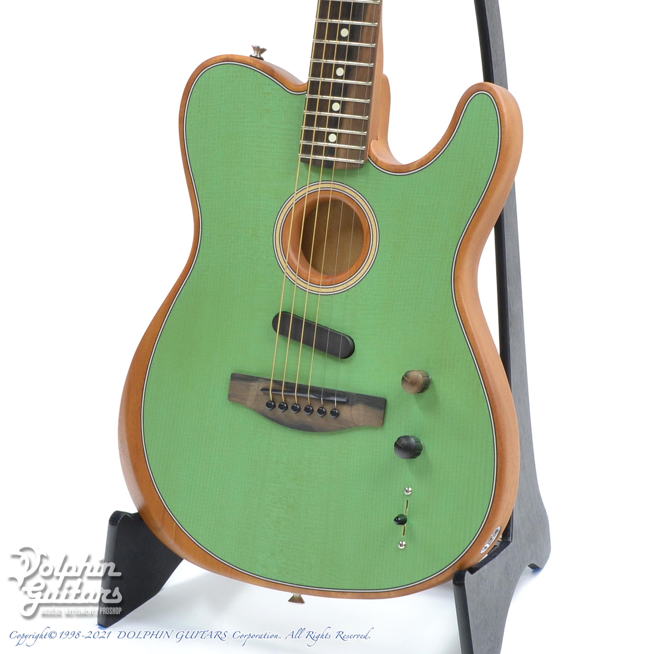 FENDER USA American Acoustasonic Telecaster (Surf Green