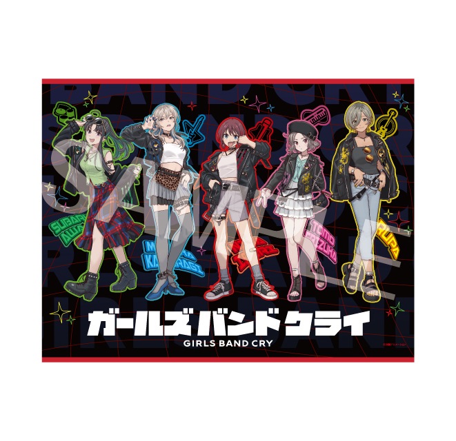 アニメ「ガールズバンドクライ」の新規描き下ろしイラストを使用した新